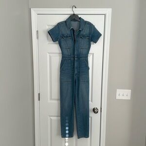 Good American denim jumpsuit